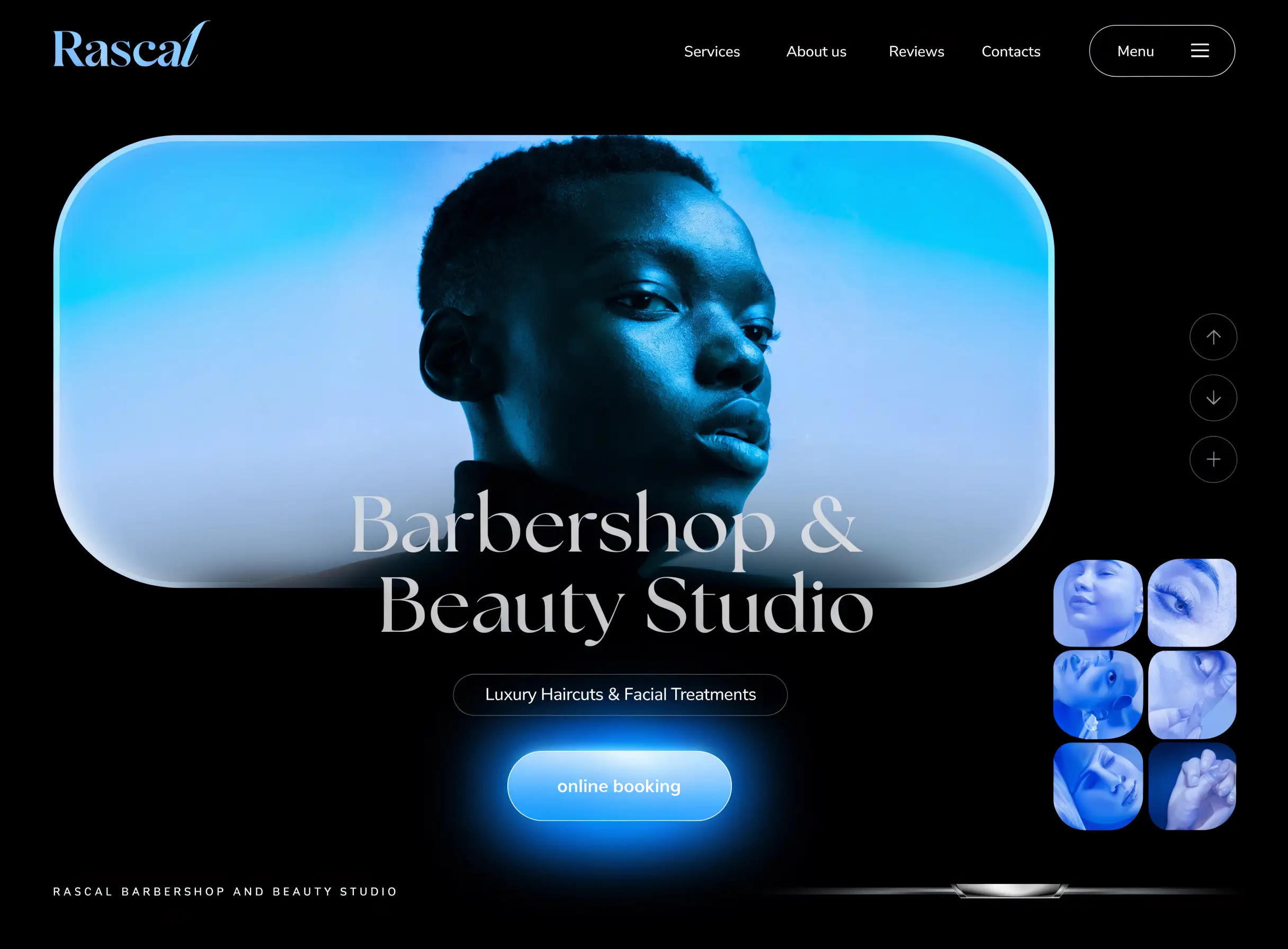 Fade & Co. Studio — Barber / Beauty Brand demo concept website by Local Lift Web Studio