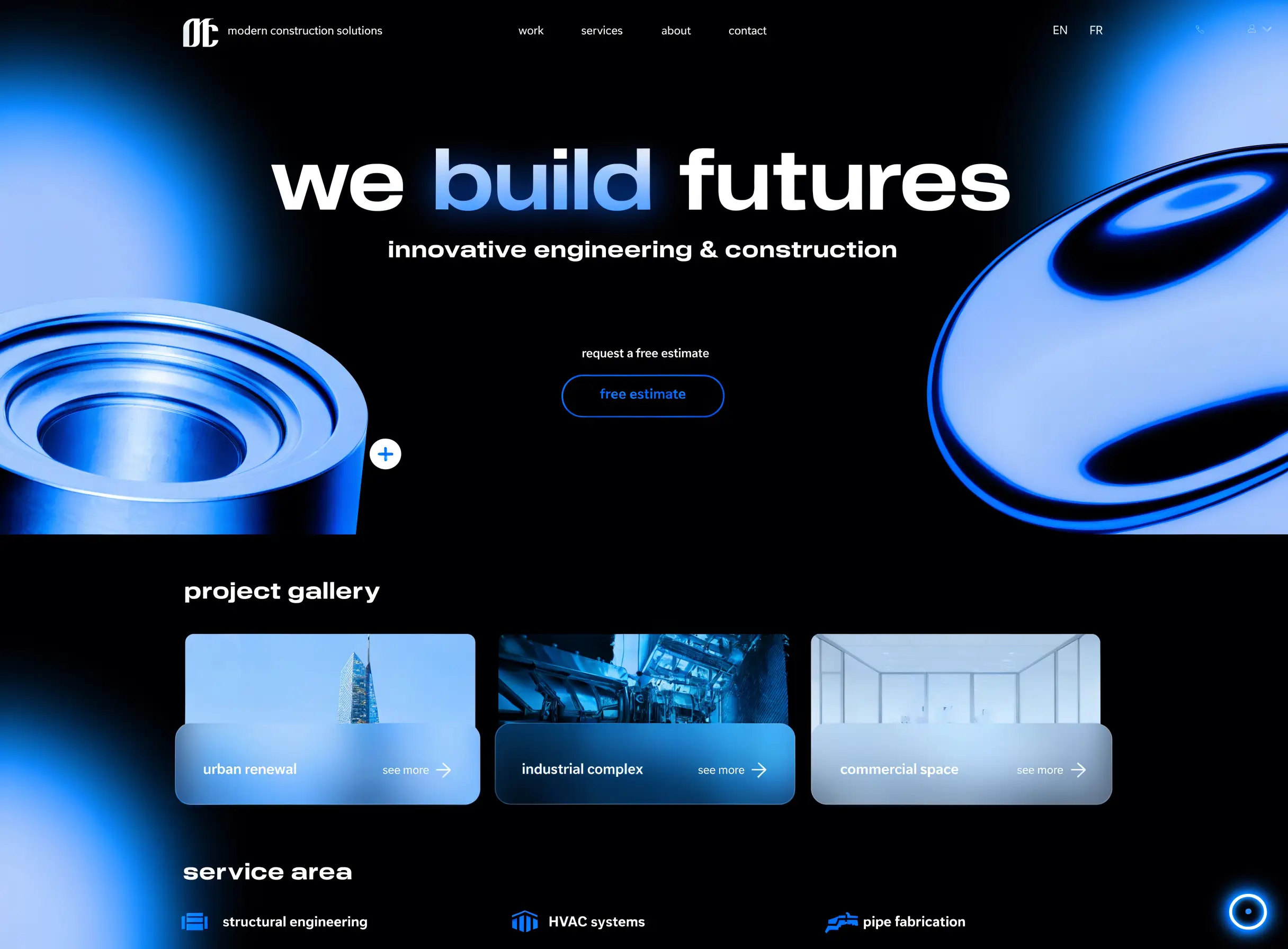 Ironclad Builders — Contractor Website demo concept website by Local Lift Web Studio
