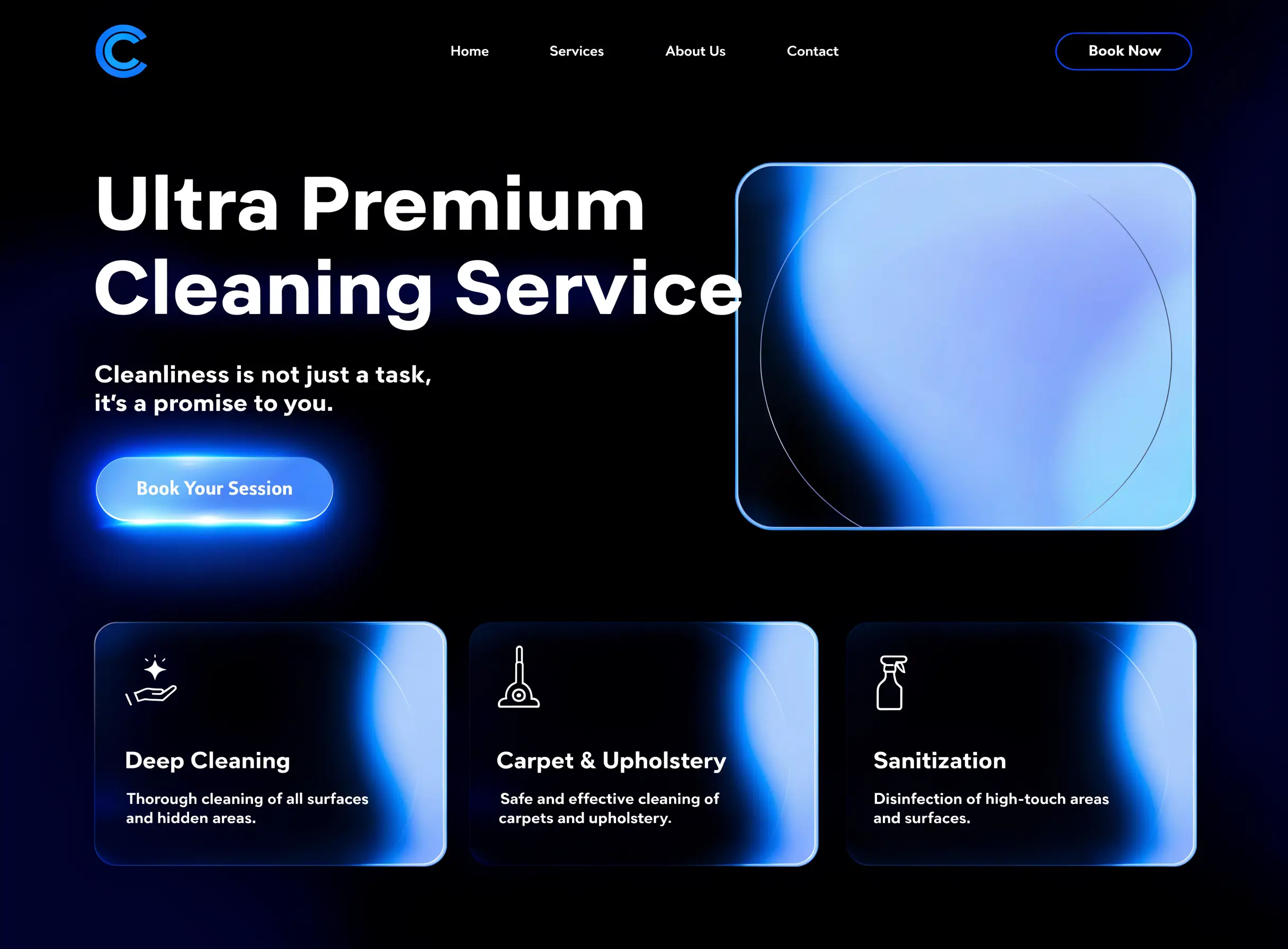 Crisp Clean Co. — Local Service Business demo concept website by Local Lift Web Studio