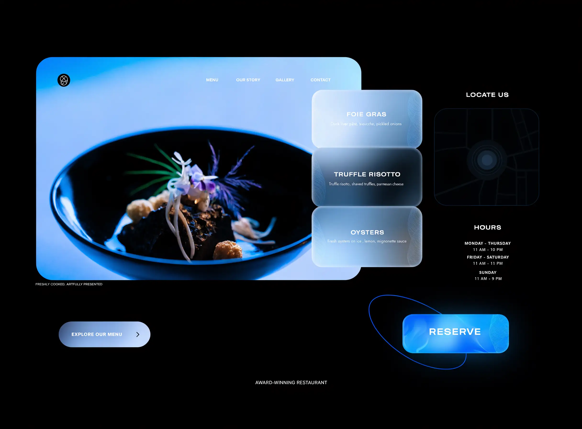 Maple & Smoke — Restaurant / Food Brand demo concept website by Local Lift Web Studio